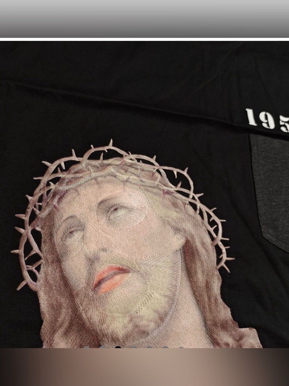 Givenchy Columbian-fit Embroidered
1952 Jesus-print T-shirt In Black - Picture 2 of 8